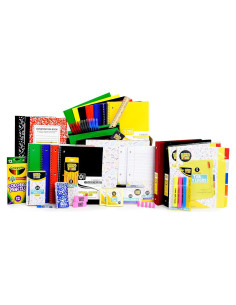 Kit Escolar Completo 93 Piezas Cajas de Suministros