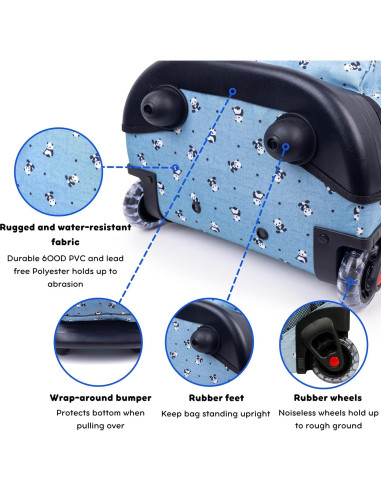 Mochila Rodante J World New York Panda Talla Única 17L