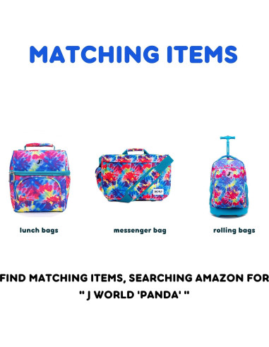 Mochila Rodante J World New York Panda Talla Única 17L
