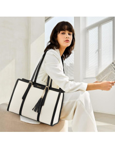 Bolsa Tote LOVEVOOK 15.6" Lona con Clutch para Mujeres 2