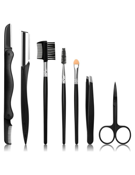 Kit de Cejas 7 en 1 Sunuly - Rasuradora, Tijeras, Pinzas y Cepillos Kit de Cejas 7 en 1 Sunuly - Rasuradora, Tijeras, Pinzas y Cepillos