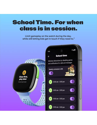 Fitbit Ace LTE - Reloj inteligente para niños con GPS