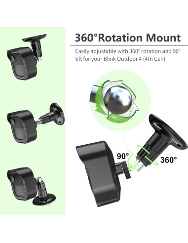 Soporte para Cámara Blink Outdoor 4 y 3 - 6 Paquete Negro