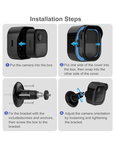 Soporte para Cámara Blink Outdoor 4 y 3 - 6 Paquete Negro