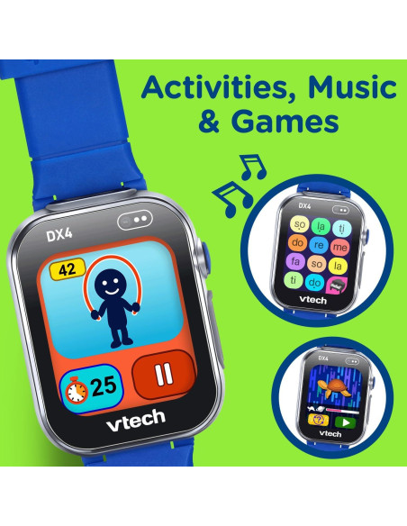 Reloj Inteligente VTech KidiZoom DX4, Azul Resistente al Agua