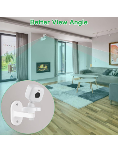 Soporte de Pared Adhesivo ALERTCAM para Blink Mini - 2 Paquetes