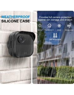 Funda de Silicona para Blink Outdoor 4, Resistente y Negra 2