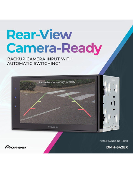 Receptor Multimedia Pioneer DMH-342EX Doble DIN 6.8" Bluetooth