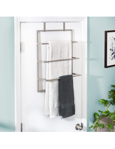 Soporte para Toallas 3 Niveles Honey-Can-Do BTH-08458 Níquel 2