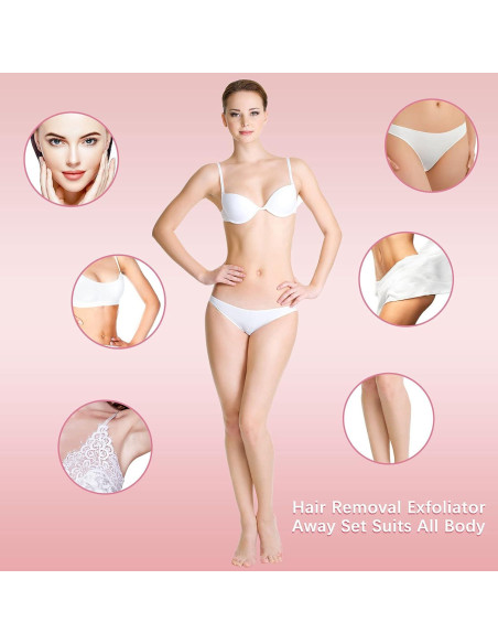 Kit de Exfoliación Suave Chumia 102 Piezas para Piel y Vello