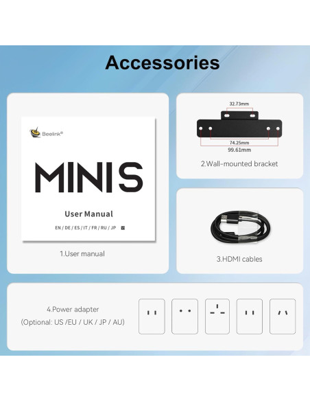 Beelink Mini S13 PC Mini, Intel N150, 16GB RAM, 500GB SSD