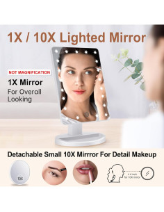 Espejo de Maquillaje COSMIRROR Iluminado 10X Ajustable 2