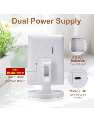 Espejo de Maquillaje COSMIRROR Iluminado 10X Ajustable