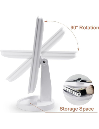 Espejo de Maquillaje COSMIRROR Iluminado 10X Ajustable