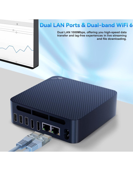 Mini PC Beelink EQ14, Intel N150, 16GB RAM, 500GB SSD