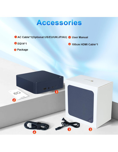 Mini PC Beelink EQ14, Intel N150, 16GB RAM, 500GB SSD