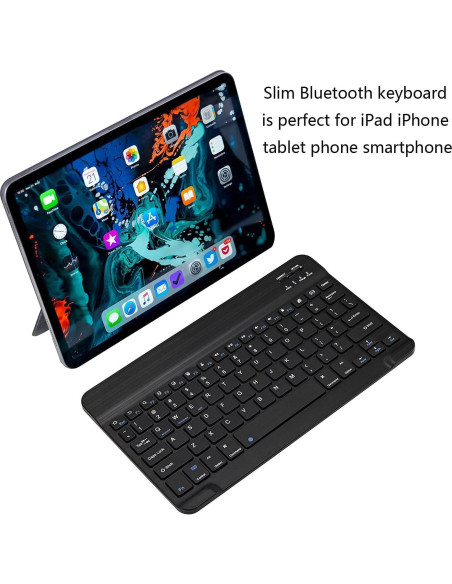 Teclado Bluetooth Xukinroy Mini 10" Inalámbrico Recargable