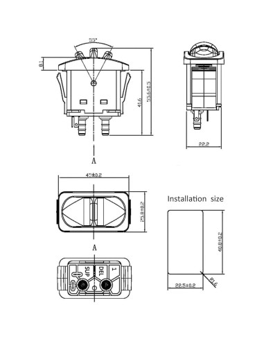 Interruptor de Resorte de Aire Uxsiya para Automóvil y Moto