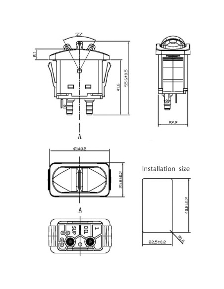 Interruptor de Resorte de Aire Uxsiya para Automóvil y Moto