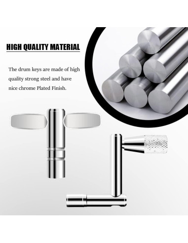 Juego de Llaves de Tambor 3 Piezas Universal con Movimiento Continuo