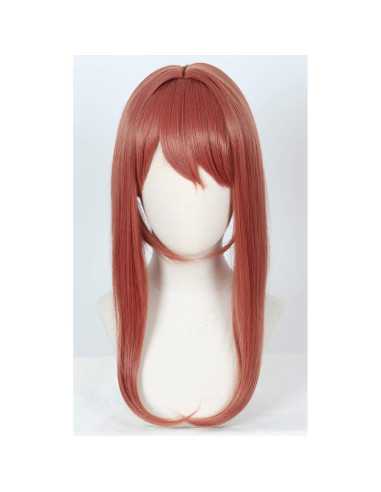 Peluca Larga Linfairy para Niñas con Lazo Blanco