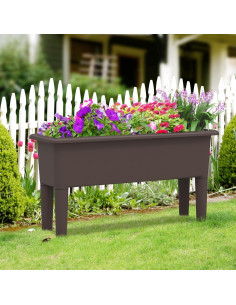 Cama de Jardín Elevada Giantex 80x30x40 cm Autorriego 2