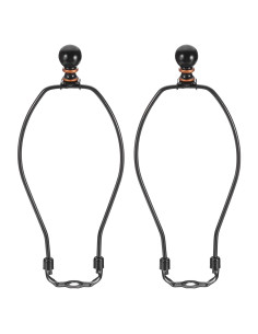 Kit de Arpa de Lámpara PATIKIL 23cm Negro 2 Juegos