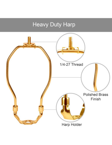 Soporte de Lámpara Dysmio 30,48 cm Acabado Latón Pulido 2 Pzas
