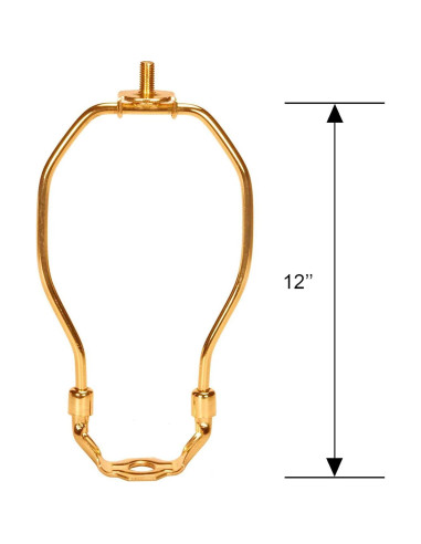 Soporte de Lámpara Dysmio 30,48 cm Acabado Latón Pulido 2 Pzas