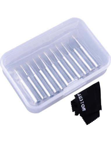 AUSTOR Kit 11 Puntas Soldador 900M-T + Paño Limpieza