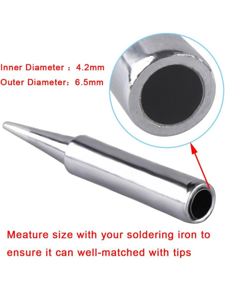 AUSTOR Kit 11 Puntas Soldador 900M-T + Paño Limpieza