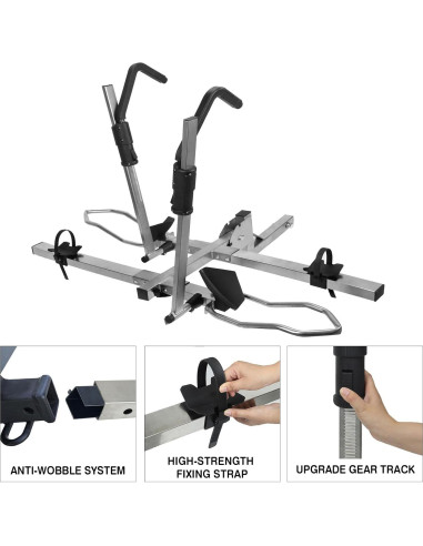 Soporte para Bicicletas Leader Accessories 2 Bicicletas 34 kg