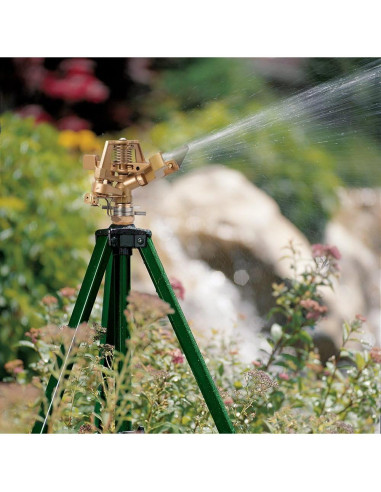 Aspersor Orbit de Impacto Zinc en Trípode Ajustable 22-48cm