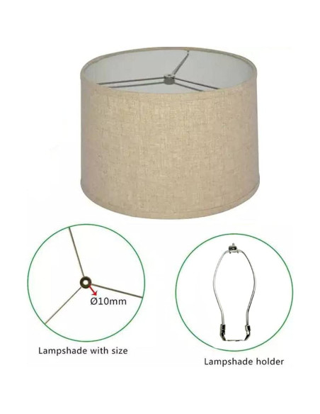 Soporte de lámpara JNXQWE 25,4 cm níquel desmontable