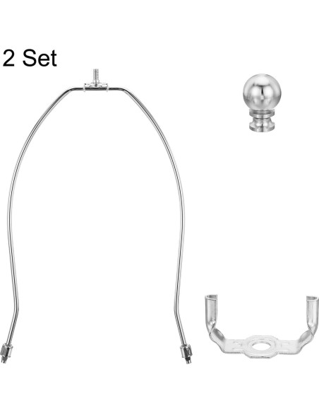 Soporte para Lámpara PATIKIL 28cm Cromo 2 Juegos DIY