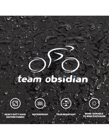 Funda para 2 Bicicletas Team Obsidian XL Impermeable
