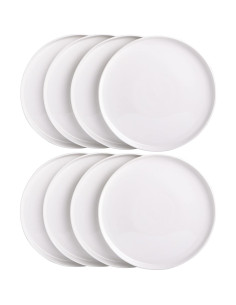 Juego de Platos de Cena Gibson Home Oslo 8 Piezas Blanco 2