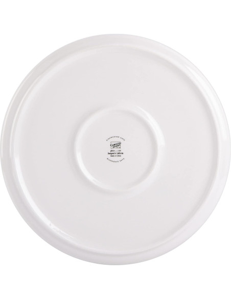 Juego de Platos de Cena Gibson Home Oslo 8 Piezas Blanco