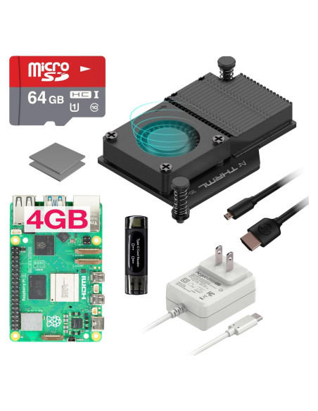 Kit Argon PWR Raspberry Pi 5 4GB + Enfriador + 64GB SD
