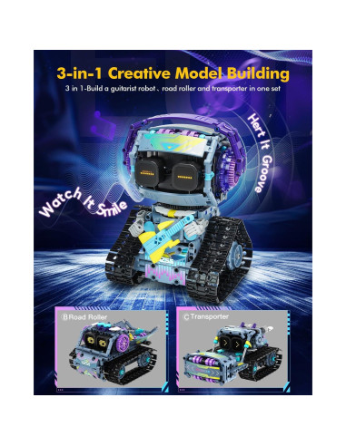 Juego de Bloques de Construcción Robótica QIHUI 3 en 1 (433 Pzs)