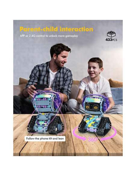 Juego de Bloques de Construcción Robótica QIHUI 3 en 1 (433 Pzs)