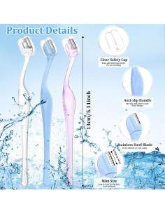 6 Rasuradores de Cejas Mini Quilax - Portátiles y Precisión 2