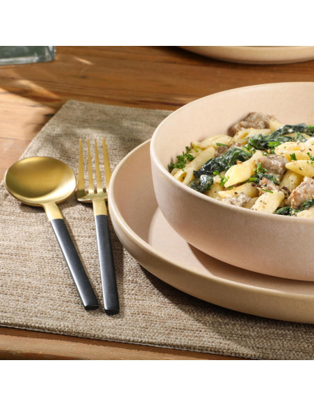 Vajilla Gibson Soho Lounge Pasco 16 Piezas Cerámica Crema