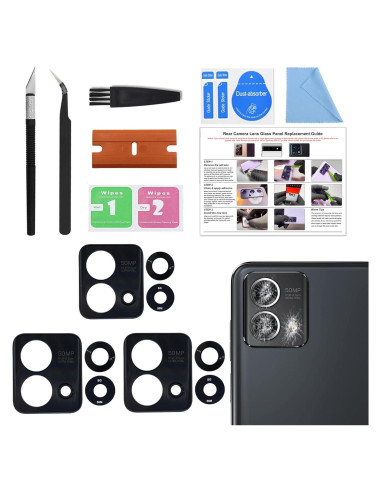 Paquete de 3 Lentes Moto G Stylus 5G 2023 XT2315 Cristal