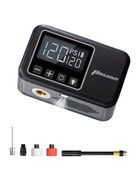 Mini Bomba Eléctrica de Bicicleta PO13ON Air2 Pro 120 PSI