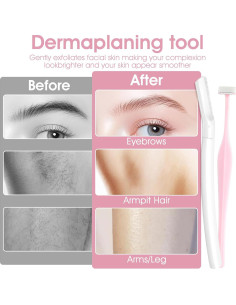 Set de 6 Navajas de Cejas AOZUO, Afeitadoras Faciales Precisas 2