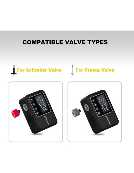Mini Bomba Eléctrica de Bicicleta PO13ON Air2 Pro 120 PSI