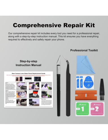 Paquete de 3 Lentes Moto G Stylus 5G 2023 XT2315 Cristal