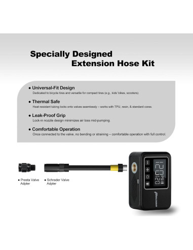 Mini Bomba Eléctrica de Bicicleta PO13ON Air2 Pro 120 PSI