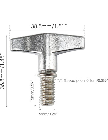 Kit de 2 Tuercas de Ala para Batería Badong 6mm